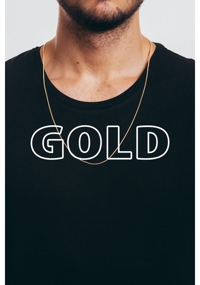 Erkek Zincir Gold Alaşım Kolye Altın