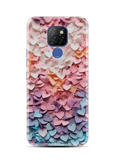 General Mobile Gm9 Pro Kılıf Boutique Baskılı Resimli Renkli Kalpler Pcode -040