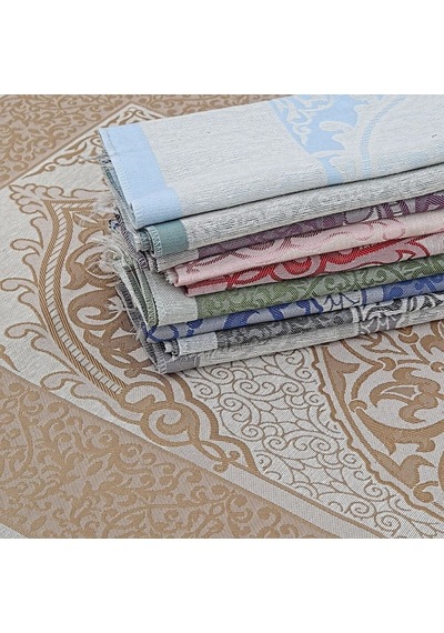Hediyelik İpek Nur Tafta Seccade Siyah 68x110 Cm - 200 Gr Çok Renkli