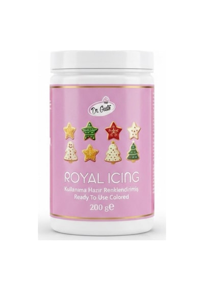 Royal Icing 200 Gr Pembe Kurabiye, Pasta Ve Şeker Hamuru Dekoru