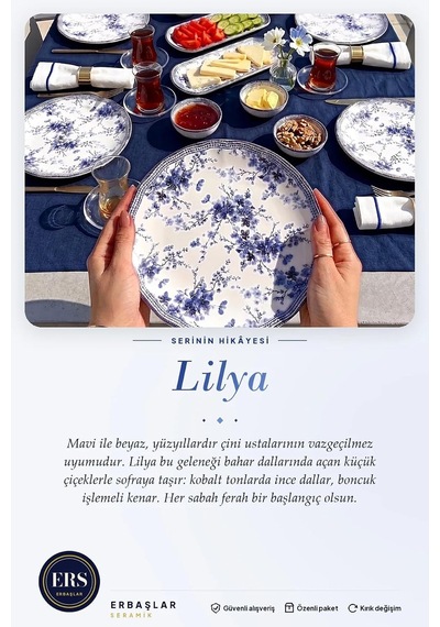 Lilya 14 Parça 6 Kişilik Kahvaltı Takımı Diğer