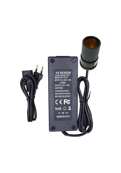 220v'dan 12v 10a Araç Çakmaklık Dönüştürücü Adaptör