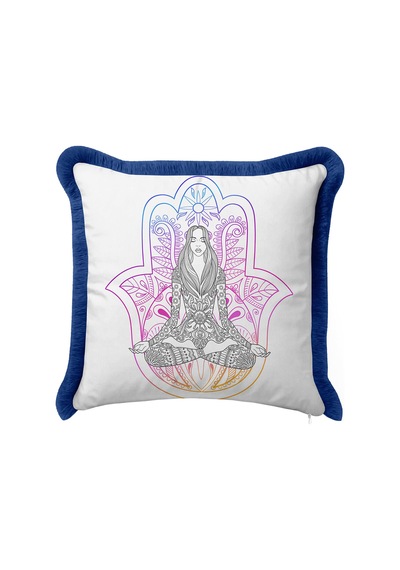 Mandala Meditasyon Saçaklı Yastık Kılıfı - Huzur Dinginlik Bohem Mavi Püsküllü Kırlent Kılıfı Yosunlu Gül Kurusu Mandala Meditasyon Saçaklı Yastık Kılıfı - Huzur Dinginlik Bohem Mavi Püsküllü Kırlent Kılıfı Yosunlu Gül Kurusu