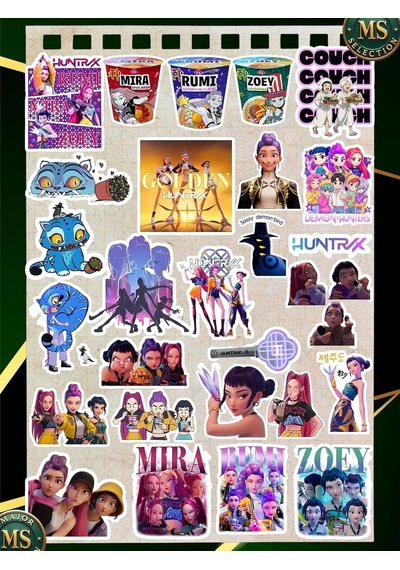 Kpop Demon Hunter Sticker Set -2 27 Li 3-5 Cm Suya Dayanıklı, Araba Laptop Defter Etiketleri