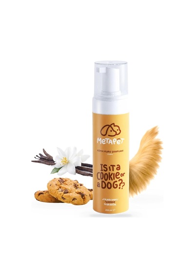 Vanilya Kokulu Köpek Kuru Köpük Şampuan 200 Ml Susuz Bakım
