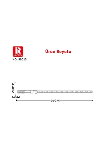Reobrix 99013 Işın Kılıcı Beyaz Yaratıcı Yapı Blok Seti Building Blocks Lightsaber - 606 Parça