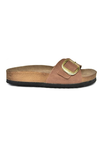 Fox Shoes P777507202 Taba Süet Günlük Kadın Terlik Taba-süet Taba