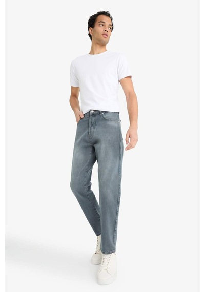 Defacto 90s Slim Fit Dar Paça Jean Pantolon E8428ax25aunm84 İndigo