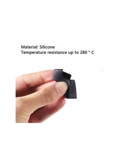 Koodmax E3d-v6 Sıcaklığa Dayanıklı Mk8/mk9 Alüminyum Isıtıcı Blok Silikon Kılıfı Siyah