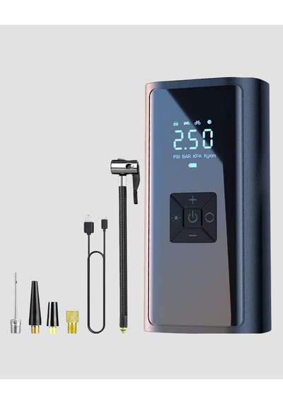 Hubrendy Kargo Kablosuz Dijital Lastik Şişirme Pompası Led Işıklı 80w