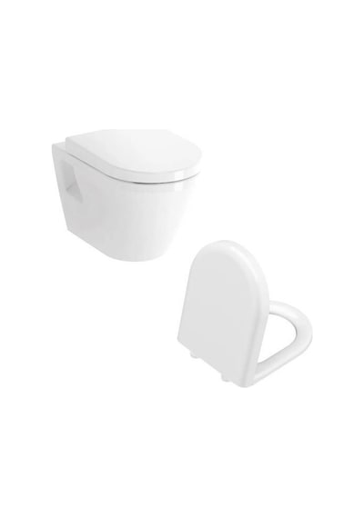 VitrA İntegra Rim-ex Kanalsız Asma Klozet + VitrA Duroplast Yavaş Kapanır Kapak