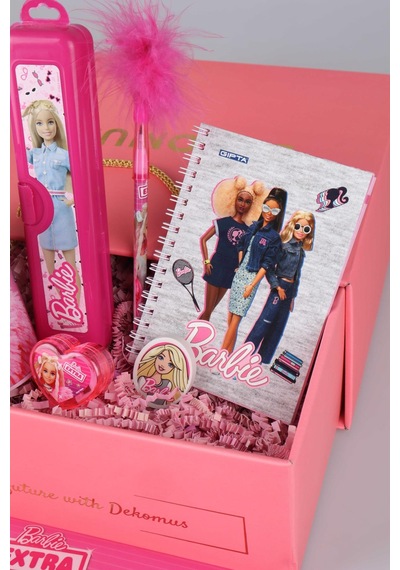 Dekomus Ile Barbie Özel Kutulu Lisanslı Full Okul Seti