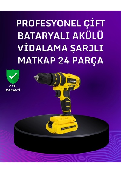 Mey İthalat 12v Akülü Matkap 20-30 Nm Tork, Çift Hız Ayarı Ve Led Işık