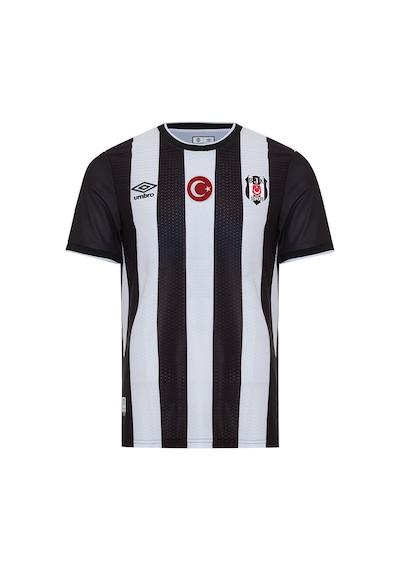 Beşiktaş Umbro Lisanslı Çubuklu Forma Siyah - Beyaz