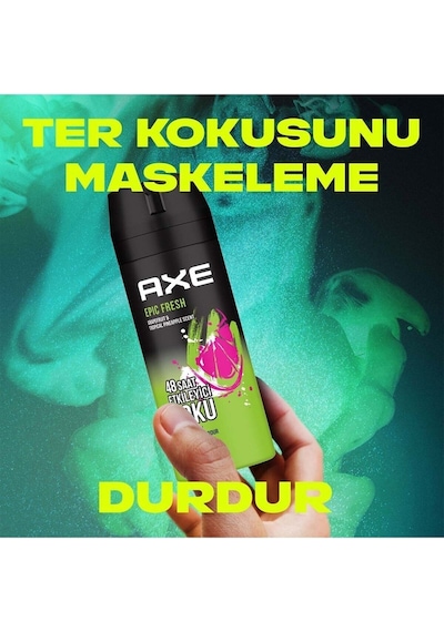 Erkek Deodorant & Bodyspray Epic Fresh 48 Saat Etkileyici Koku 150 Ml 3 Adet