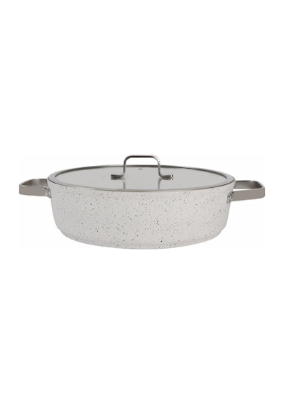 Porland Bianco Kapaklı Basık Tencere 28 Cm 04sty003253