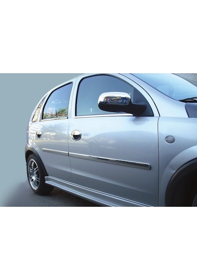 Opel Corsa D Uyumlu Yan Kapı Çıtası 4 Parça 2006-2015 Paslanmaz Krom
