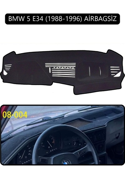 Bmw 5 E34 1988-1996 Airbagsiztorpido Koruma Halısı Siyah Kenar