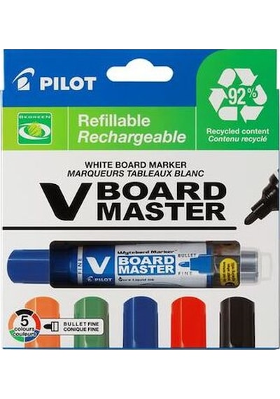 Pılot V Board Master Dolumlu Yazı Tah. Kalemi 5 Re Çok Renkli
