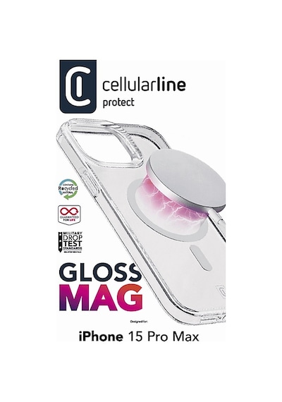 Cellularline Apple Uyumlu iPhone 15 Pro Max Gloss Magsafe Telefon Kılıfı