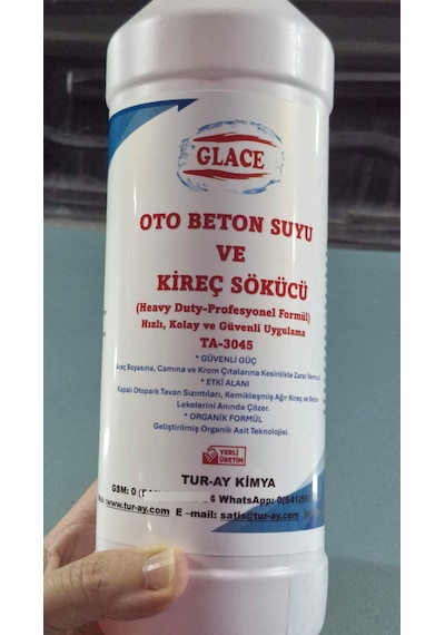Ta-3045 Su Lekesi Ve Kireç Premium Oto & Ev Beton Suyu Ve Kireç Sökücü 1000 Ml 1 Litre Kireç Ve Su Lekesi Temizleyici - Parlak Yüzey Ve Camlar İçin Güçlü Formül