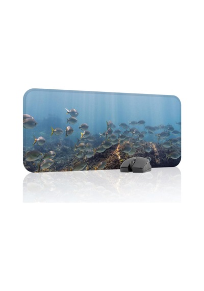 Sualtı Gaming Mouse Pad Kauçuk Kaymaz Taban Mousepad V5, 70x30 Xl