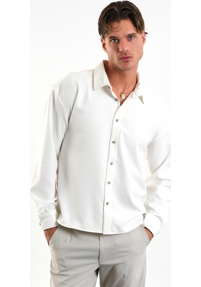 Redline Base Oversize Yumuşak Teri Emen Kolay Ütü Nefes Alan Erkek Gömlek Beyaz Redline Base Oversize Yumuşak Teri Emen Kolay Ütü Nefes Alan Erkek Gömlek Beyaz