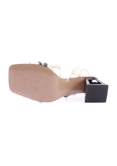 Dgn 619-23y Kadin Kristal Taşli Topuklu Sandalet 619-1922-R13842 Altın