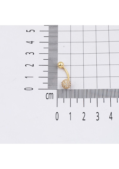 Bilezikci Kadın 14 Ayar Atın Göbek Piercing Sarı
