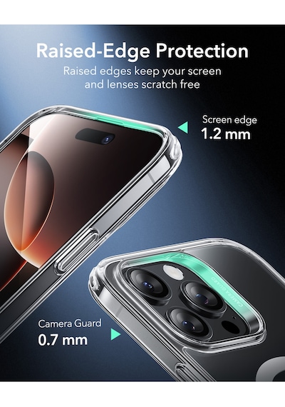 Esr Apple Uyumlu iPhone 16 Pro Max Halolock Magsafe Classic Hybrid Silikon Kılıf - Kamera Kontrol Buton Şeffaf