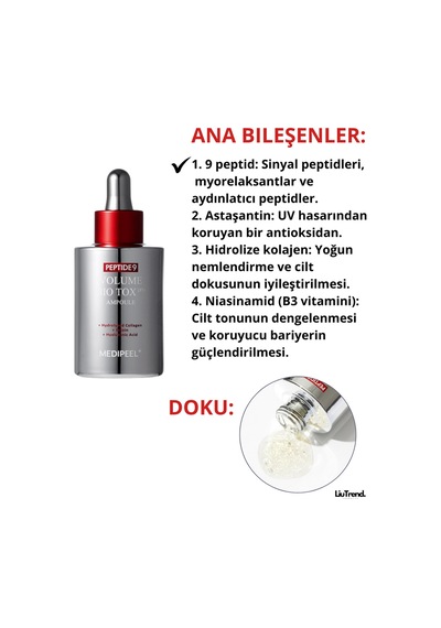 Medipeel Peptide 9 Volume Bio Tox Ampoule Pro 100 Ml Volufiline Ve Peptit İçeren Cilt Bakım Ampulü M0067