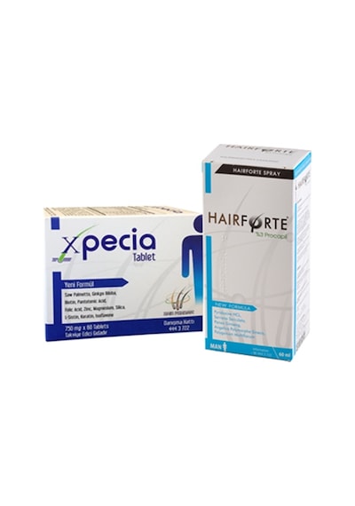 Xpecia Erkek 60 Tablet Hairforte Erkek Sprey