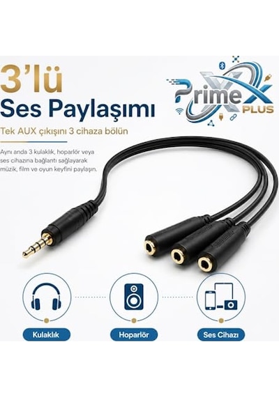 Çoklayıcı Kablo 5 Kat Jak Dağıtıcısı 3 5 Mm Jak 11 11 Pro 11 Pro Max Xs Xs Max Xr X Se Note9 S10 S10 S10e Beyaz
