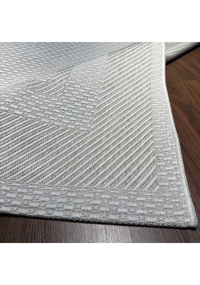 Mess Modern Dekoratif Yumuşak Dokulu Sisal Halı 3948 Krem Vizon Çok Renkli