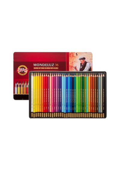 Koh-ı Noor Set Of Aquarell Coloured Pencils 3725 36 Çok Renkli