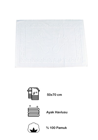 Otel Serisi Dörtlü Ayak Havlusu 50 x 70 CM