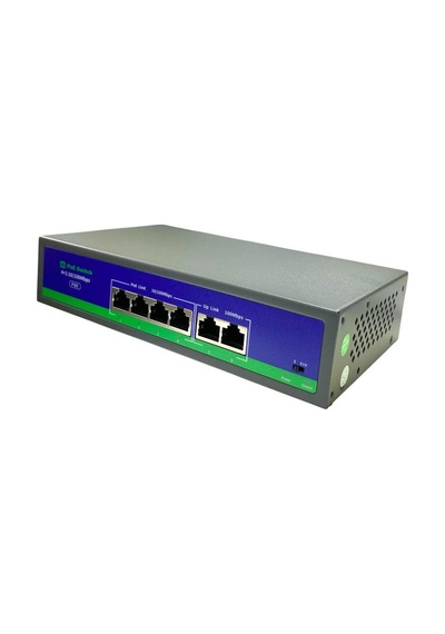 Novacom Nvc-hıf0420fbl-c 4+2 Port 10/100mbps Uplink Aı Poe Switch