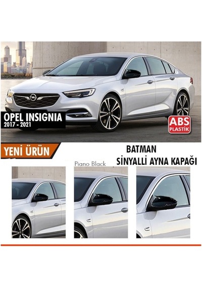 Opel Insignia B 2017-2021 Batman Yarasa Ayna Kapağı Piano Black A