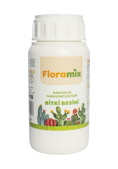 Floramix Kaktüs Ve Sukulentler İçin Solucan Gübreli Bitki Besini - Vitamini 250 Ml