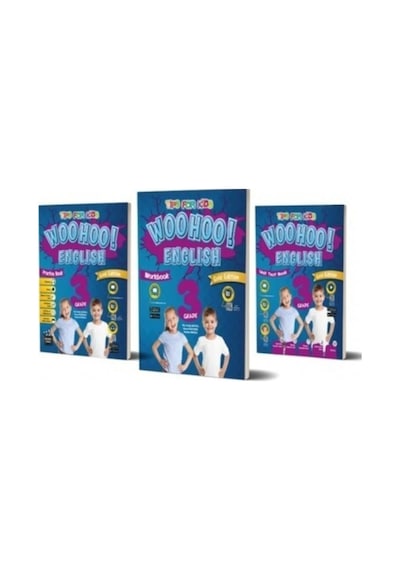 Kırmızı Beyaz 3. Sınıf Wooho Englıshcourse+activity&material Book