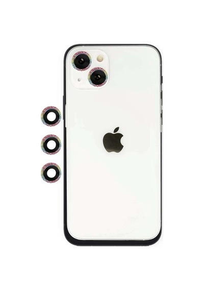 İphone 14 Shine Kamera Lens - Rainbow Diğer