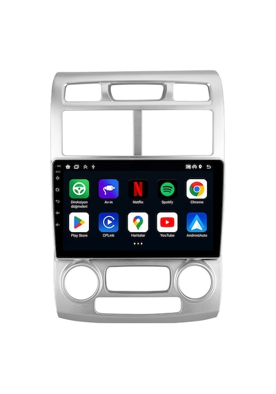 Kia Sportage 2005-2008 Android Multimedya Carplay Android Auto Navigasyon 10gb Ram 256gb Pro 9"