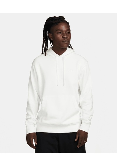 Nike Sportswear Club Fleece Kapüşonlu Erkek Beyaz Sweatshirt