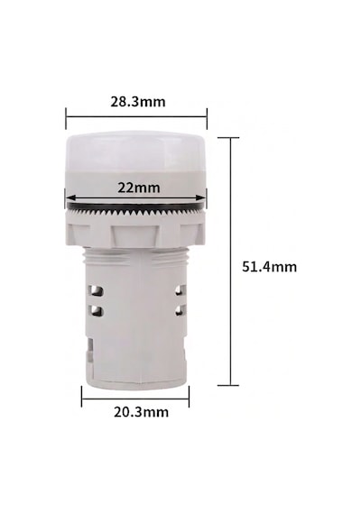 DİJİTAL VOLTMETRE AC 50-500V - BEYAZ