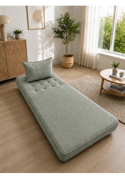 Newness Tekli Koltuk & Puf Yeşil