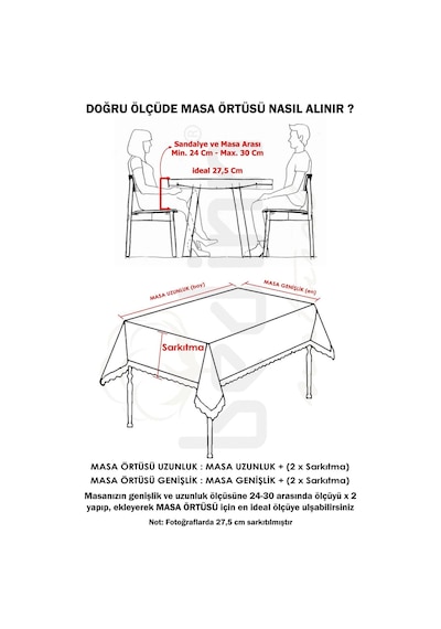 Naturel Masa Örtüsü Düz Pamuk Keten Otantik Krem