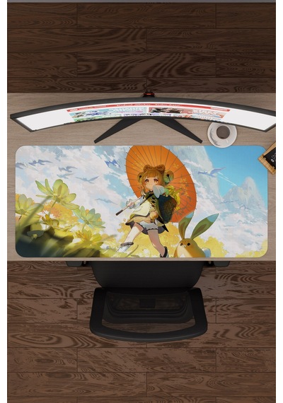 Yaoyao Genshin Impact Anime Oyuncu V5 - 90x40 Xxl Gaming Mouse Pad Fare Altlığı