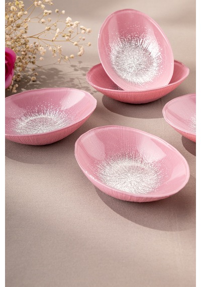 Emsan Pastel 6 Parça Cam Gondol 12 Cm Pembe Pembe
