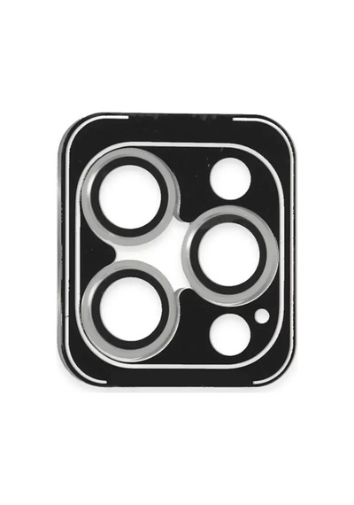 iPhone  Uyumlu  16 Pro Max Pvd Metal Kamera Lens - Gümüş