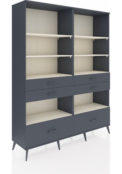 Hyperion Gardrop 8 Raflı 6 Çekmeceli 176x44x221 Antrasit-aytaşı/antrasit Aytaşı/antrasit Hyperion Gardrop 8 Raflı 6 Çekmeceli 176x44x221 Antrasit-aytaşı/antrasit Aytaşı/antrasit